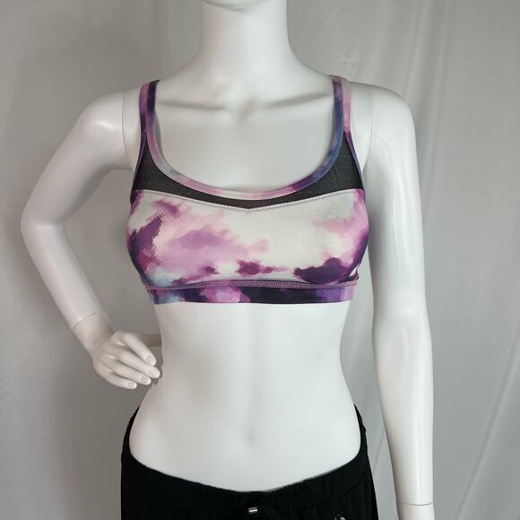 Lululemon Sweaty Endeavor Blooming Pixie Strappy Back Sports Bra Size 4 - Picture 3 of 10